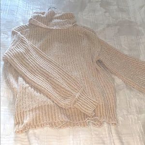 Cream colored knit sweater